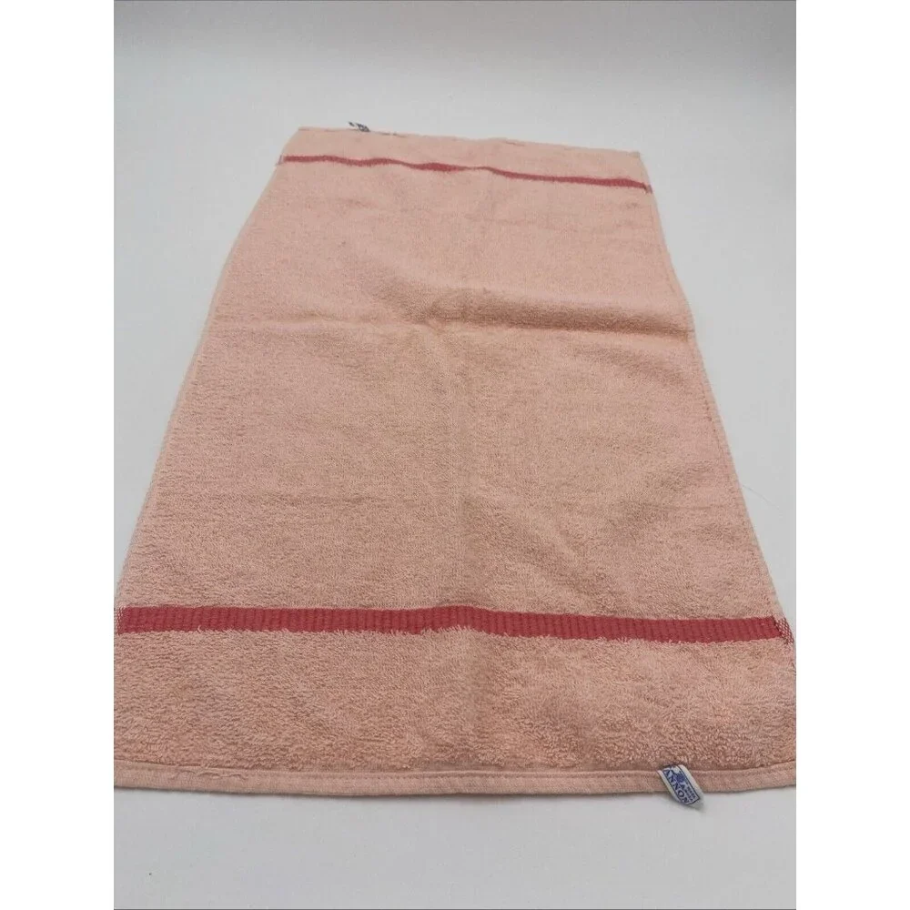 Vintage Cannon Hand Towel Pink MCM Made in USA 24